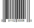 Barcode Image for UPC code 081102000068