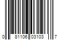 Barcode Image for UPC code 081106031037