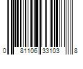 Barcode Image for UPC code 081106331038