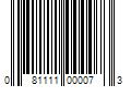 Barcode Image for UPC code 081111000073. Product Name: 