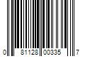 Barcode Image for UPC code 081128003357