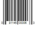 Barcode Image for UPC code 081145000063