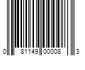 Barcode Image for UPC code 081149000083