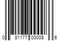 Barcode Image for UPC code 081177000086