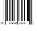 Barcode Image for UPC code 081200003817