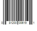 Barcode Image for UPC code 081200006191