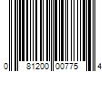 Barcode Image for UPC code 081200007754