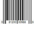 Barcode Image for UPC code 081200009888