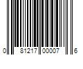 Barcode Image for UPC code 081217000076. Product Name: 