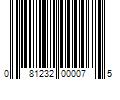 Barcode Image for UPC code 081232000075