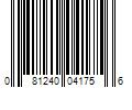 Barcode Image for UPC code 081240041756