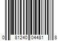 Barcode Image for UPC code 081240044818