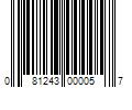 Barcode Image for UPC code 081243000057