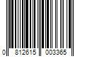 Barcode Image for UPC code 0812615003365