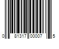 Barcode Image for UPC code 081317000075