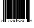 Barcode Image for UPC code 081363000050