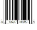 Barcode Image for UPC code 081407000053