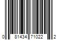 Barcode Image for UPC code 081434710222