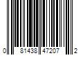 Barcode Image for UPC code 081438472072