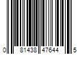 Barcode Image for UPC code 081438476445