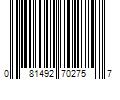 Barcode Image for UPC code 081492702757