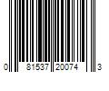 Barcode Image for UPC code 081537200743