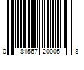 Barcode Image for UPC code 081567200058