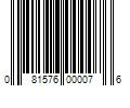 Barcode Image for UPC code 081576000076