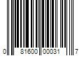 Barcode Image for UPC code 081600000317