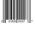 Barcode Image for UPC code 081605000077