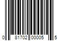 Barcode Image for UPC code 081702000055