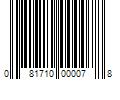 Barcode Image for UPC code 081710000078