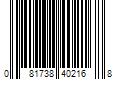 Barcode Image for UPC code 081738402168