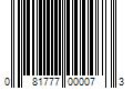 Barcode Image for UPC code 081777000073