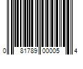 Barcode Image for UPC code 081789000054