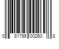 Barcode Image for UPC code 081795002608