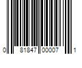 Barcode Image for UPC code 081847000071