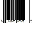 Barcode Image for UPC code 081865000077