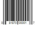 Barcode Image for UPC code 081870000017