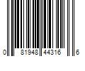 Barcode Image for UPC code 081948443166