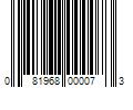 Barcode Image for UPC code 081968000073