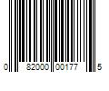 Barcode Image for UPC code 082000001775