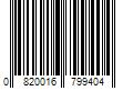 Barcode Image for UPC code 0820016799404