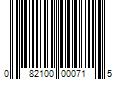 Barcode Image for UPC code 082100000715