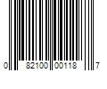 Barcode Image for UPC code 082100001187