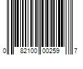 Barcode Image for UPC code 082100002597