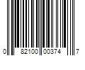 Barcode Image for UPC code 082100003747