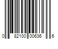 Barcode Image for UPC code 082100006366