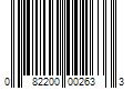 Barcode Image for UPC code 082200002633