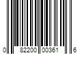 Barcode Image for UPC code 082200003616